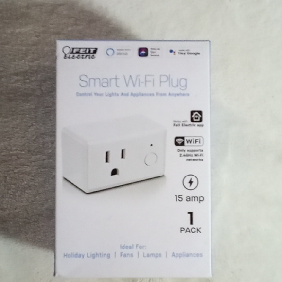 FEIT Smart Wi-Fi Plug - White - Picture 1 of 2